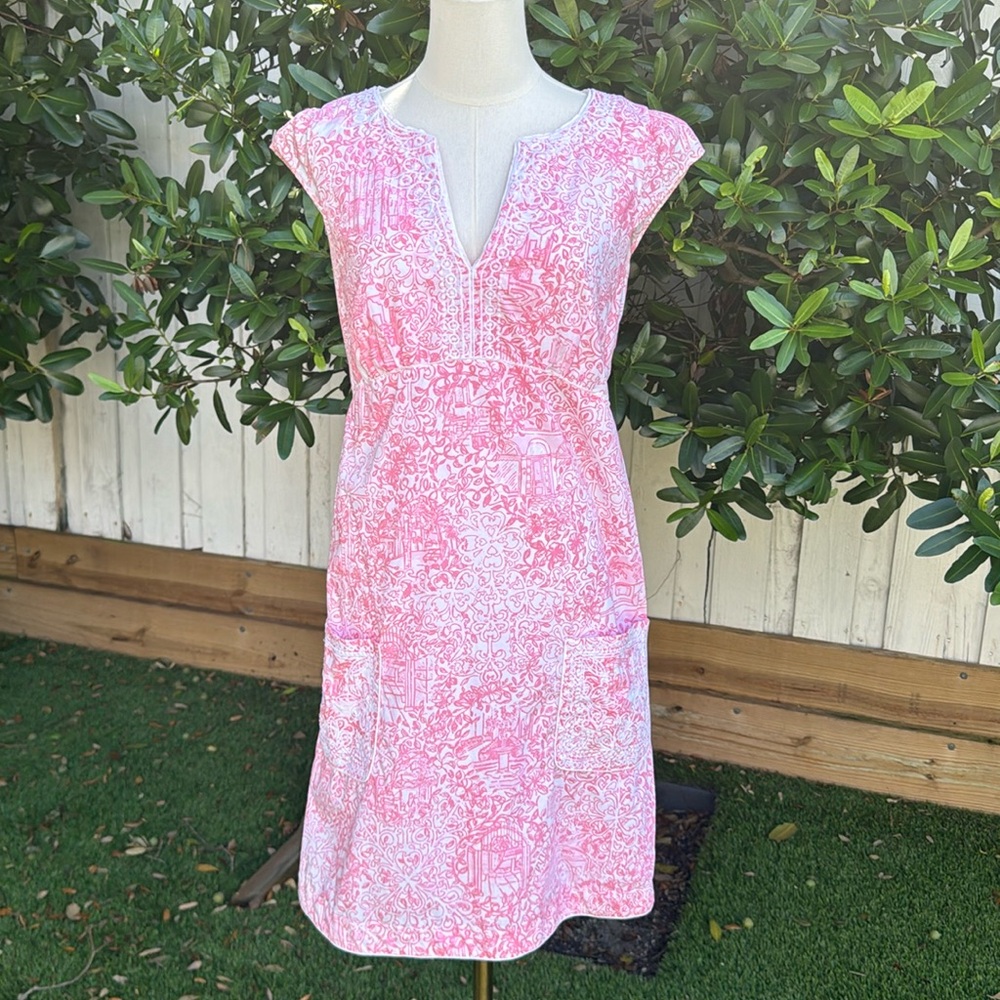 Lilly Pulitzer Pink V Neck Dress
